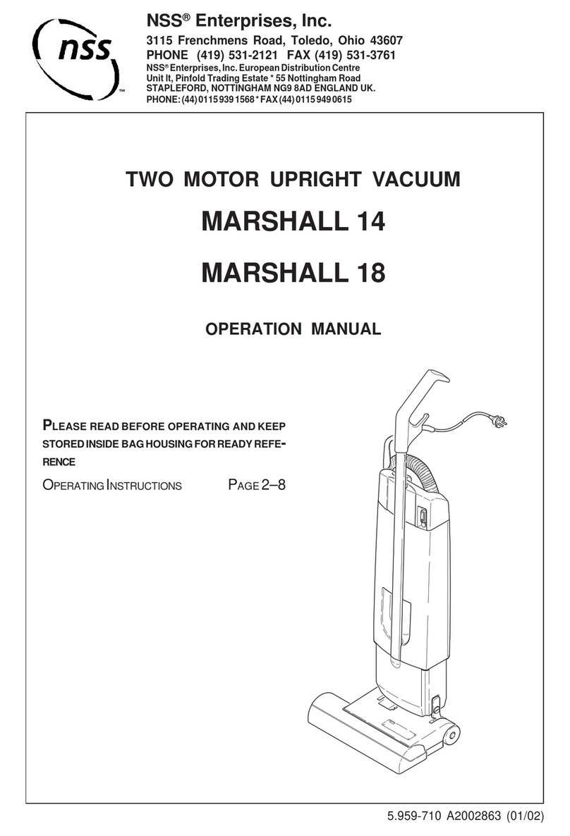 NSS Enterprises MARSHALL 14 Operation manual