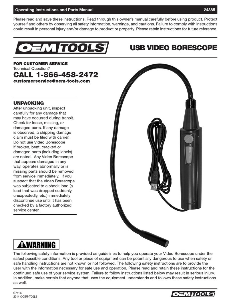 OEM Tools 24385 Operating instructions and parts manual