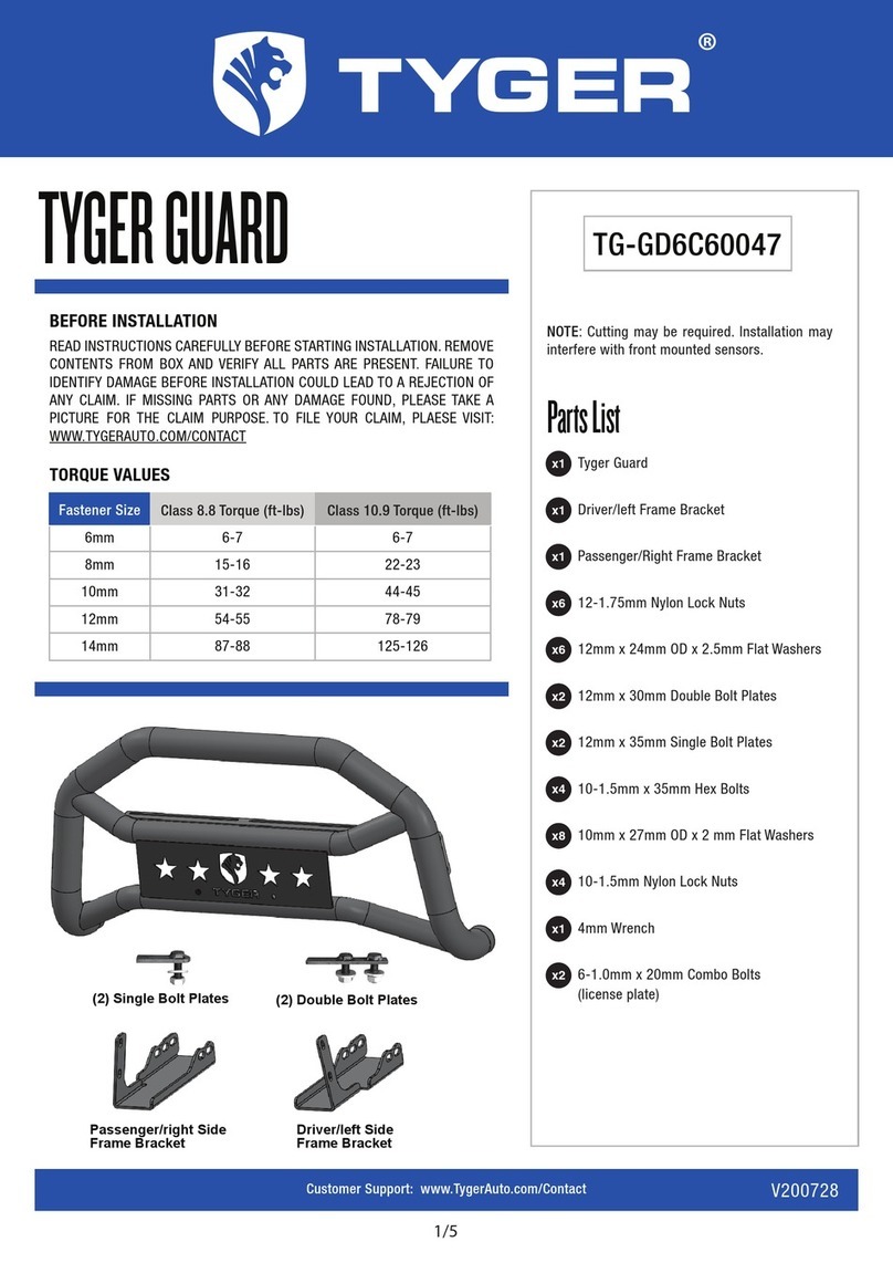 Tyger Guard TG-GD6C60047 User manual