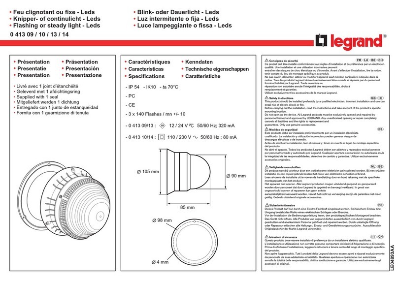 LEGRAND 0 413 09 manual