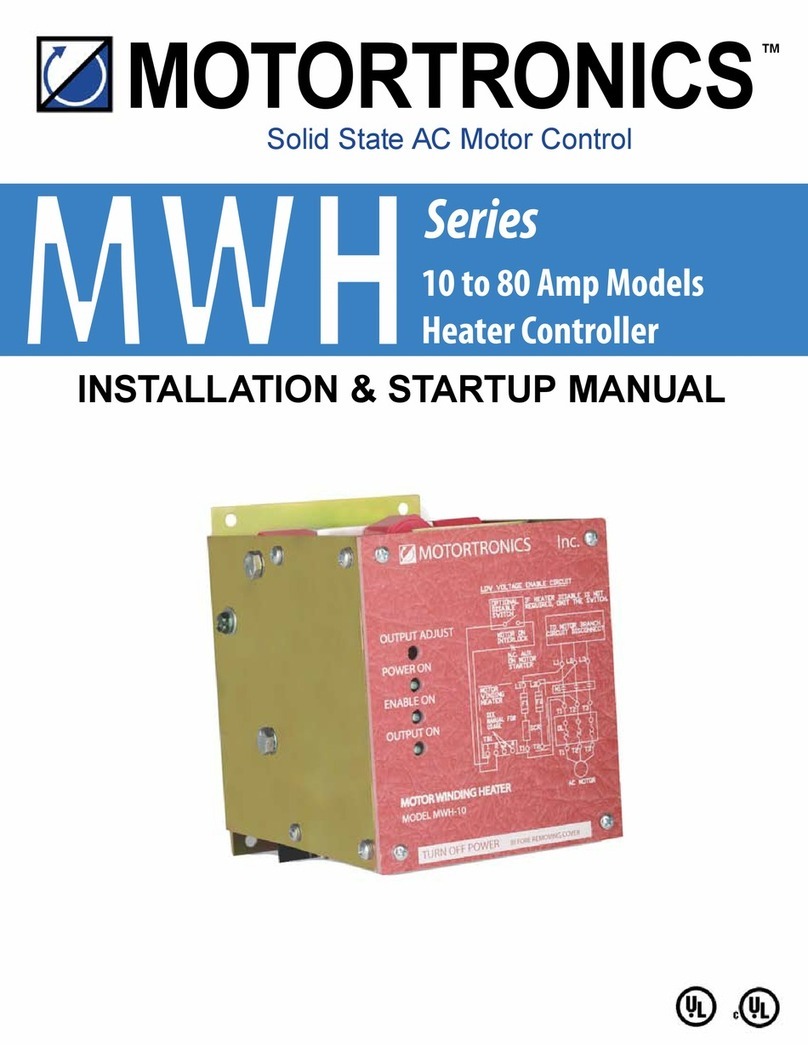 motortronics MWH Series Installation & start-up manual