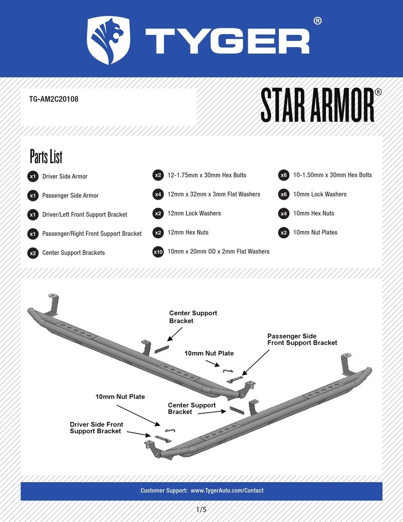 Tyger STAR ARMOR TG-AM2C20108 installation instructions