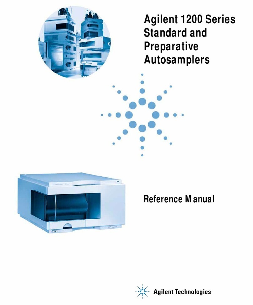 Agilent Technologies 1200 series User manual Agilent Technologies 1200 series User manual