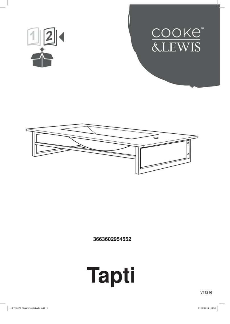 Cooke & Lewis Tapti 3663602954552 manual Cooke & Lewis Tapti 3663602954552 manual