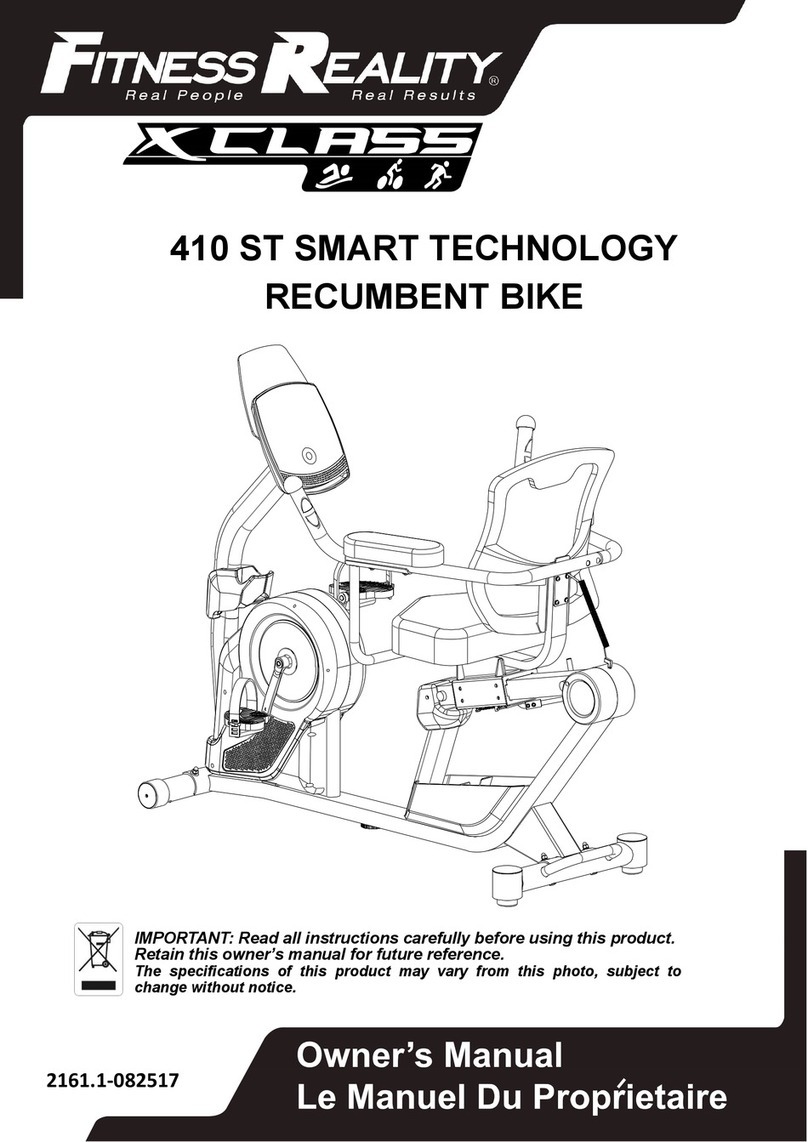 Fitness Reality X CLASS 410 ST User manual