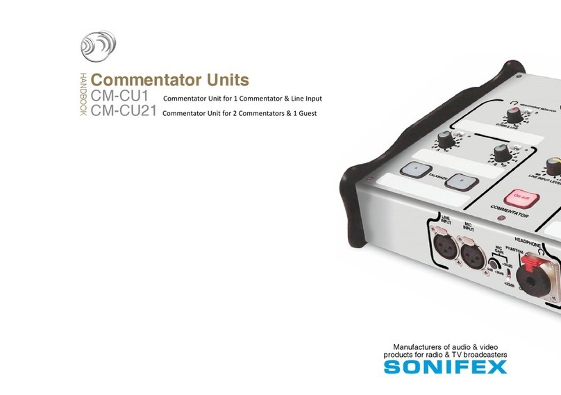 Sonifex CM-CU1 Handbook Sonifex CM-CU1 Handbook