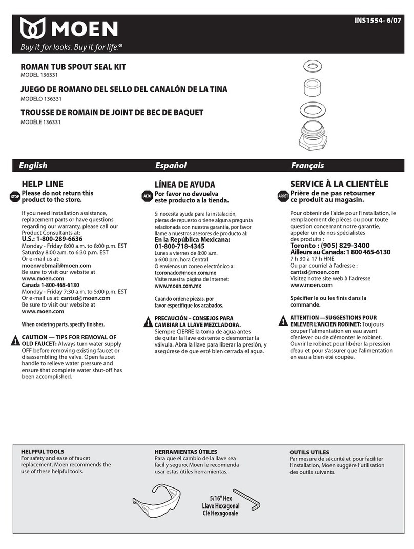 Moen 136331 installation instructions