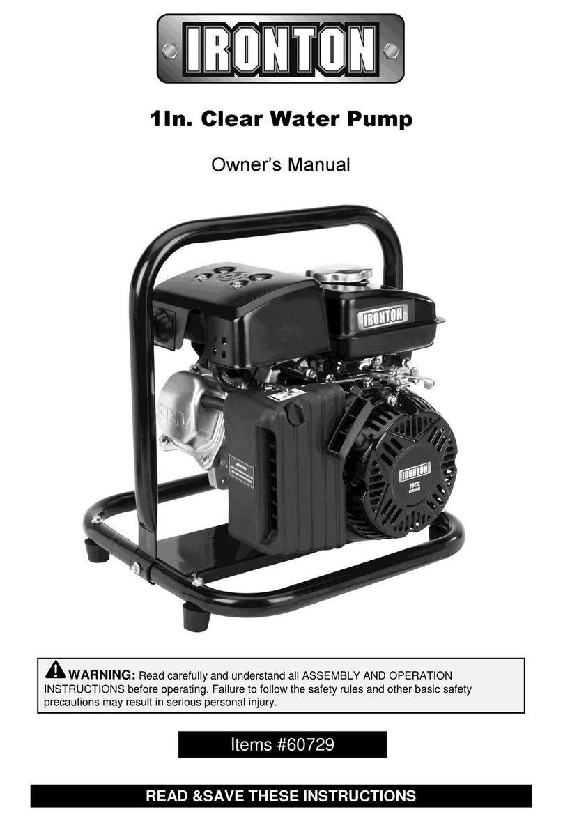 Ironton 60729 owner's manual