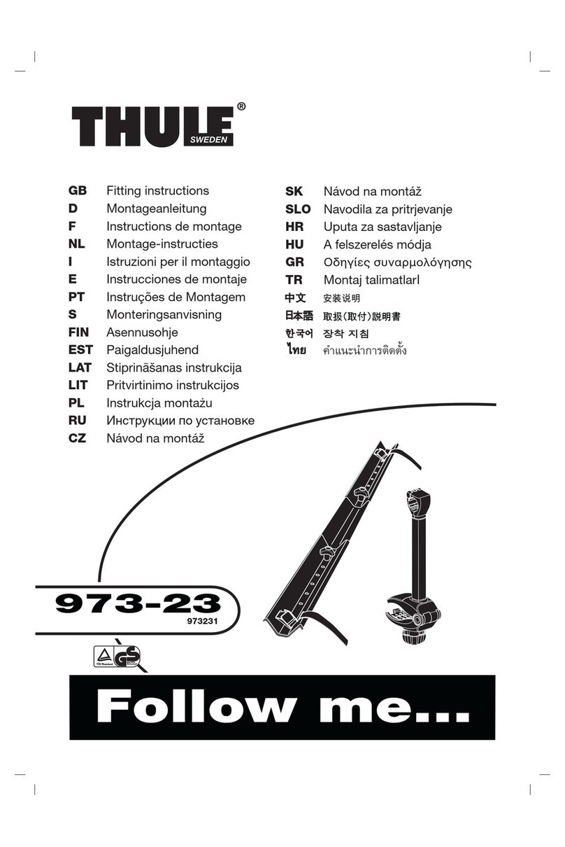 Thule 973-23 User manual Thule 973-23 User manual