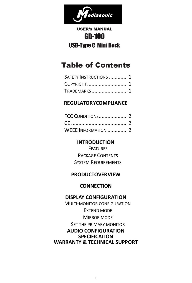MediaSonic GD-100 user manual