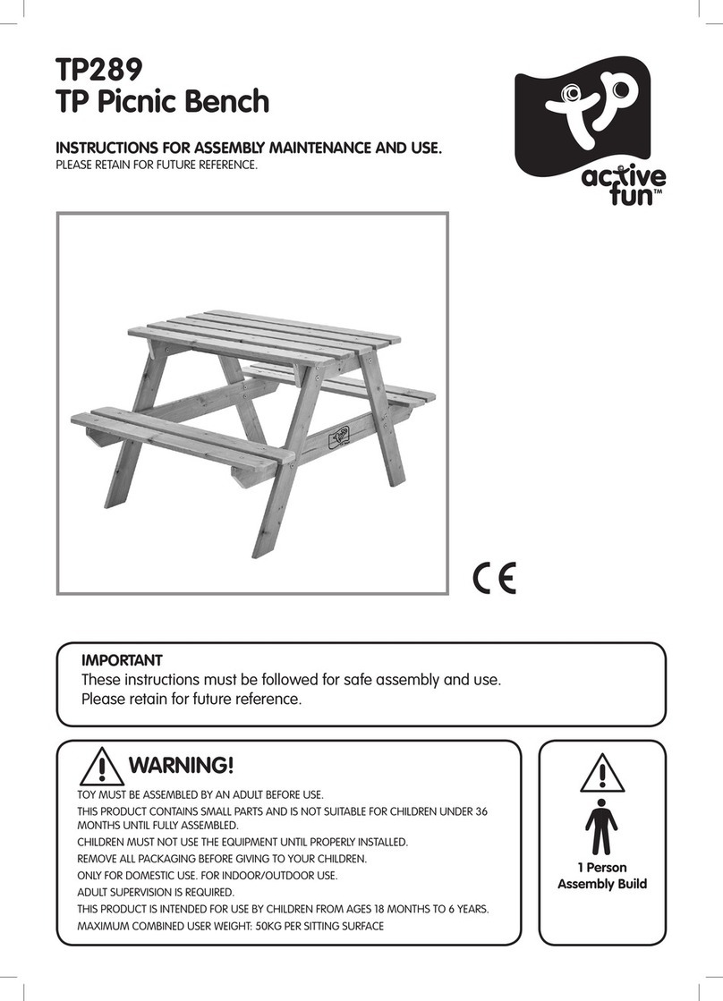 TP active fun TP289 Instructions for assembly maintenance and use TP active fun TP289 Instructions for assembly maintenance and use