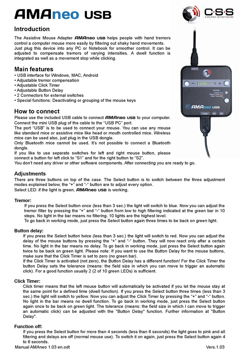 CSS MicroSystems AMAneo USB manual