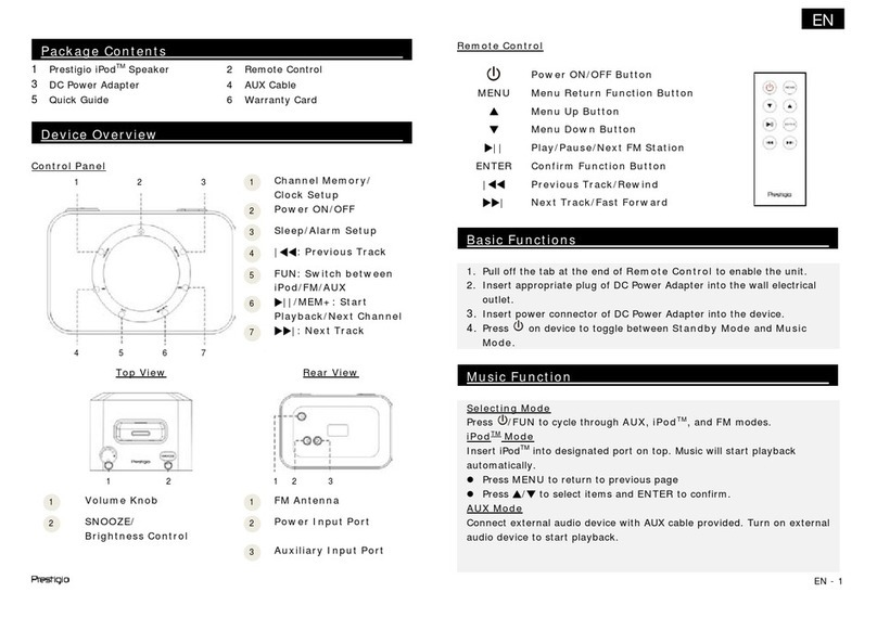 Prestigio PIS4 quick guide