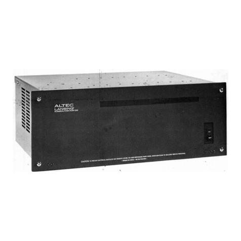 Altec Lansing INCREMENTAL POWER SYSTEM 2220 User manual