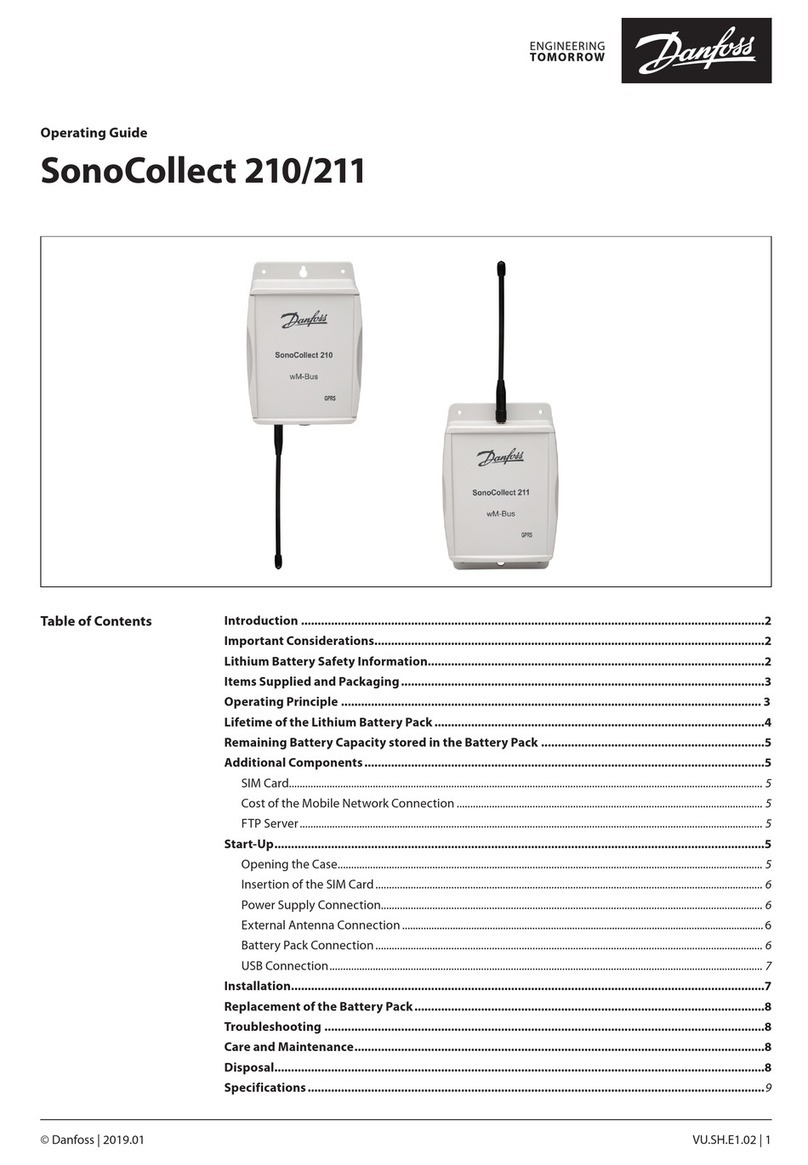 Danfoss SonoCollect 210 User manual Danfoss SonoCollect 210 User manual