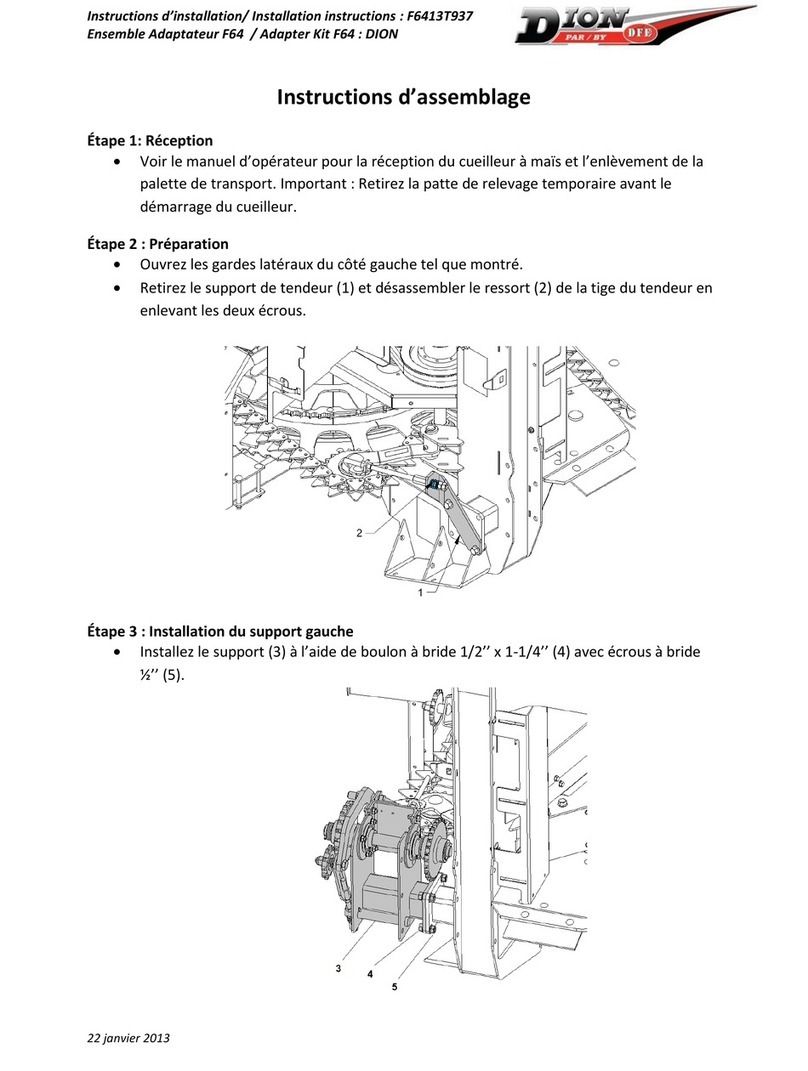 DFE DION F64 installation instructions
