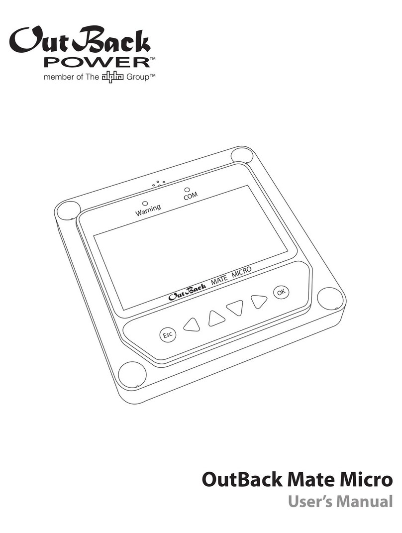 Alpha Group OutBack Power Mate Micro User manual