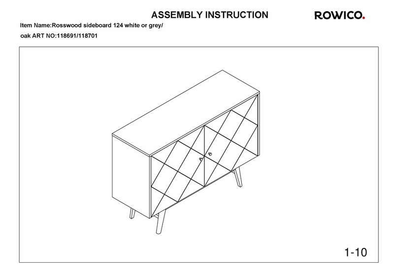 Rowico Rosswood sideboard 124 118691 User manual Rowico Rosswood sideboard 124 118691 User manual