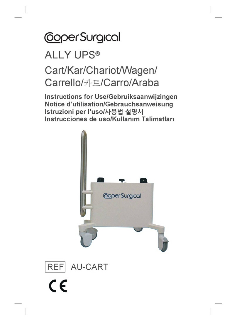 Cooper Surgical ALLY UPS Cart Instructions for use Cooper Surgical ALLY UPS Cart Instructions for use
