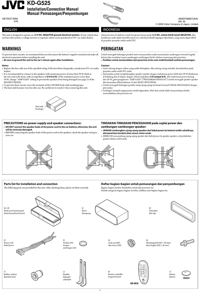 JVC KD-G525 Guide