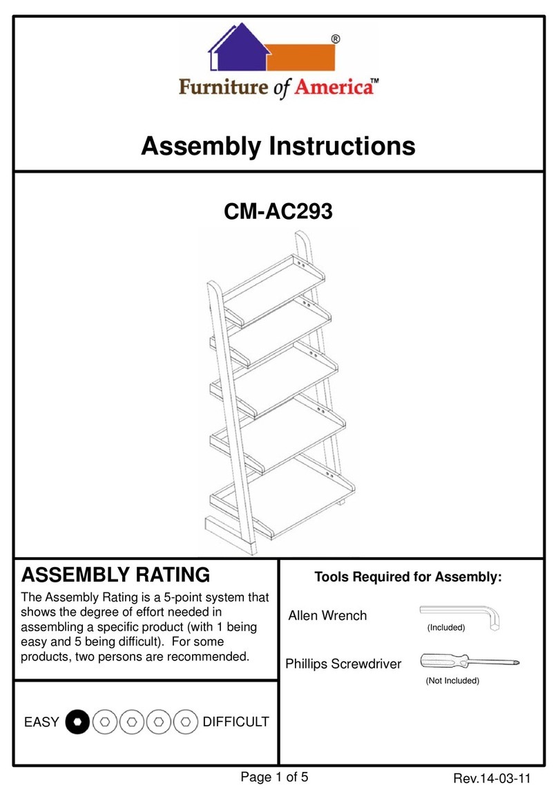 Furniture of America CM-AC293 User manual Furniture of America CM-AC293 User manual