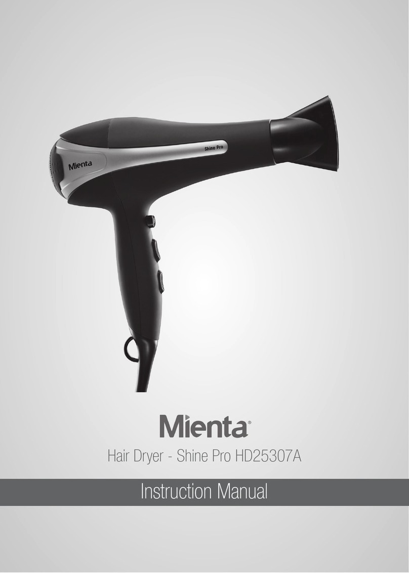 Mienta Shine Pro HD25307A instruction manual