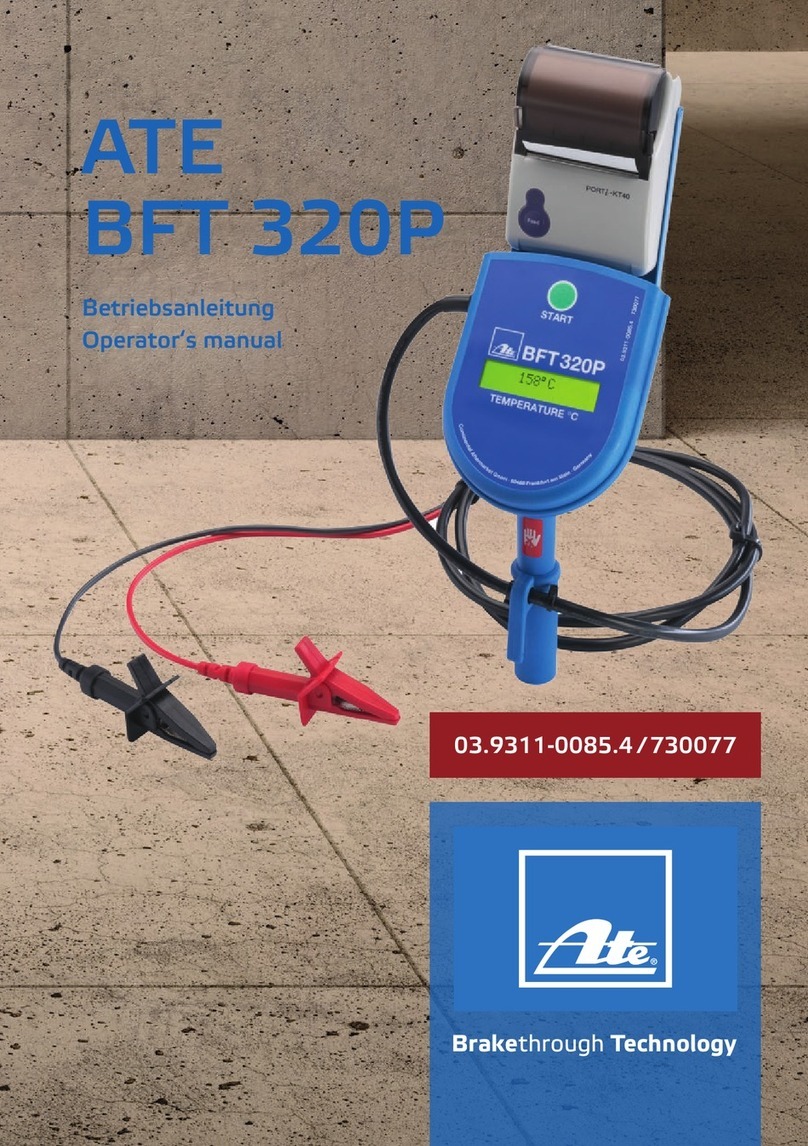 ATE BFT 320P Operator's manual