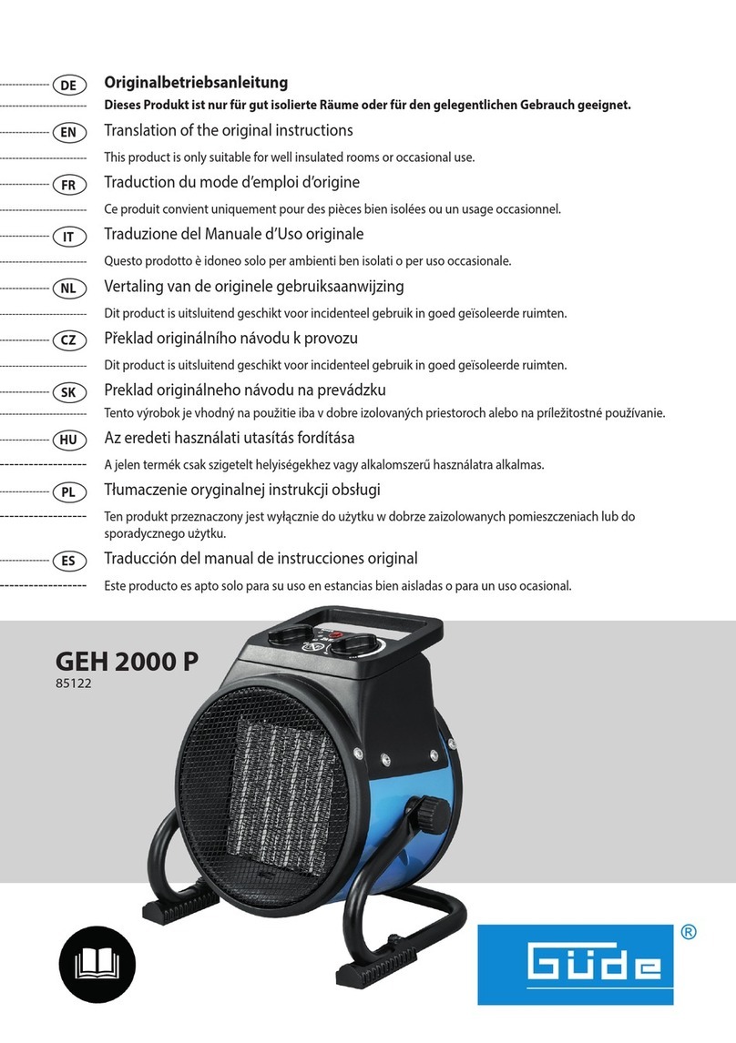 Gude GEH 2000 P Translation of the original instructions