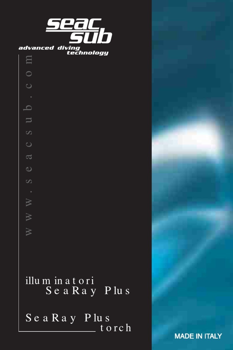 Seac Sub SeaRay Plus Series instruction manual