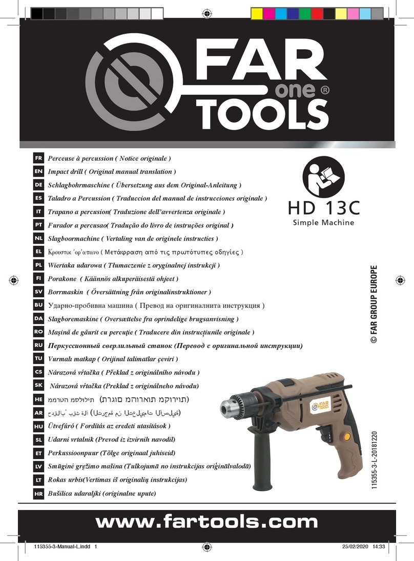Far Tools HD 13C Original manual translation