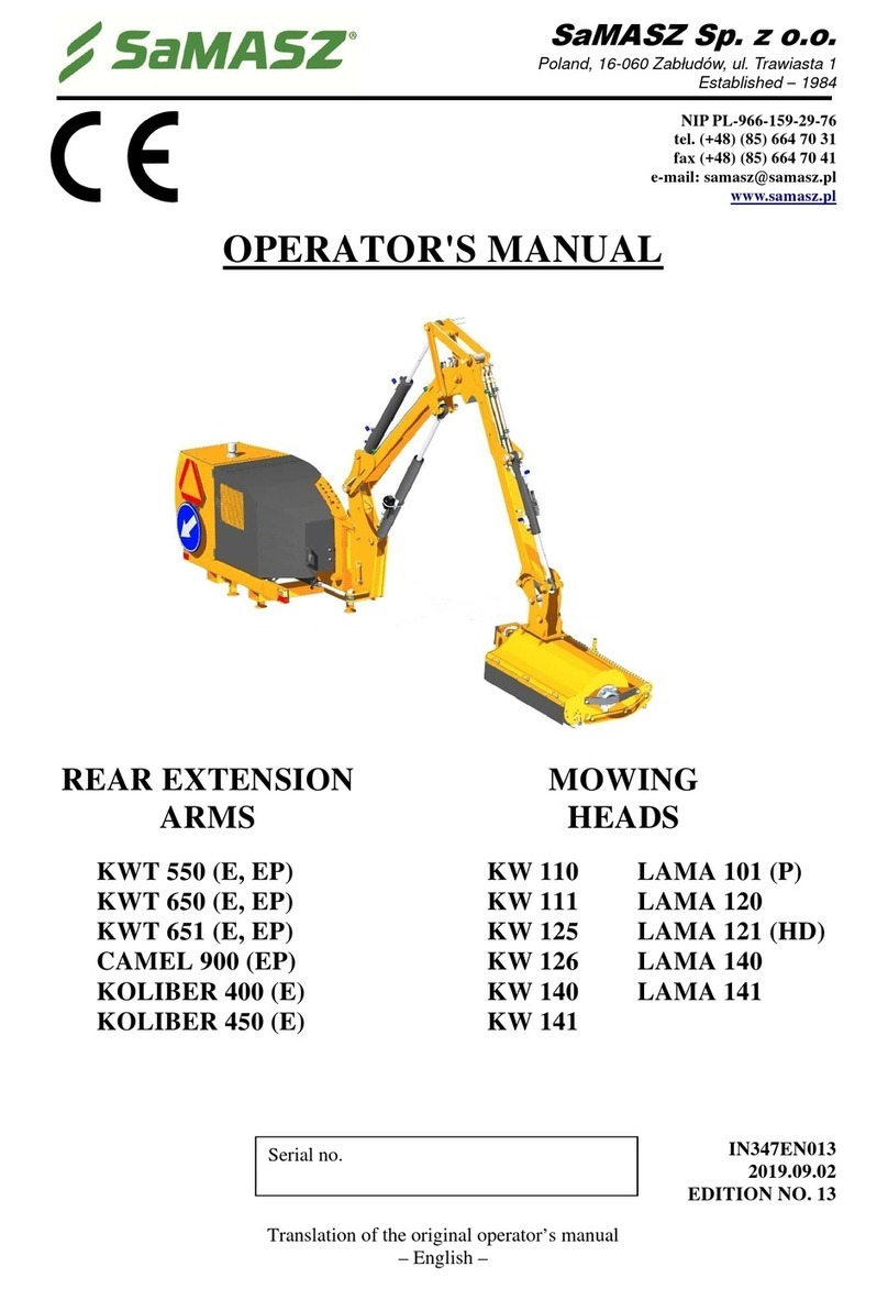 SaMASZ KWT 550 Operator's manual
