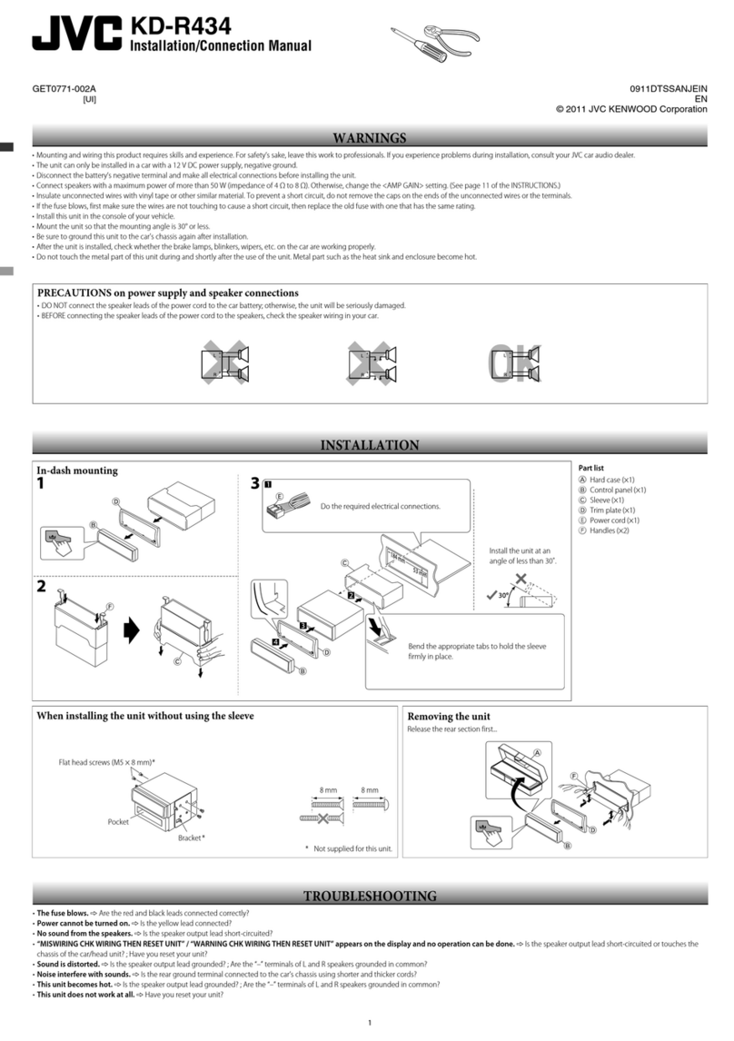 JVC KD-R434 Guide