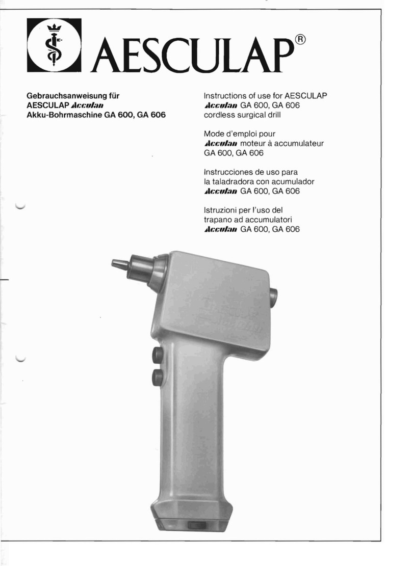 Aesculap Acculan GA 600 Instruction Manual