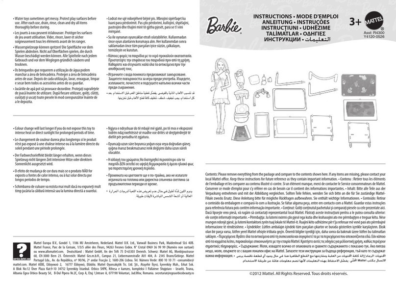 Mattel Barbie R4300 instructions