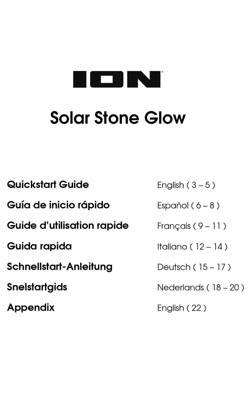 ION Solar Stone Glow quick start guide