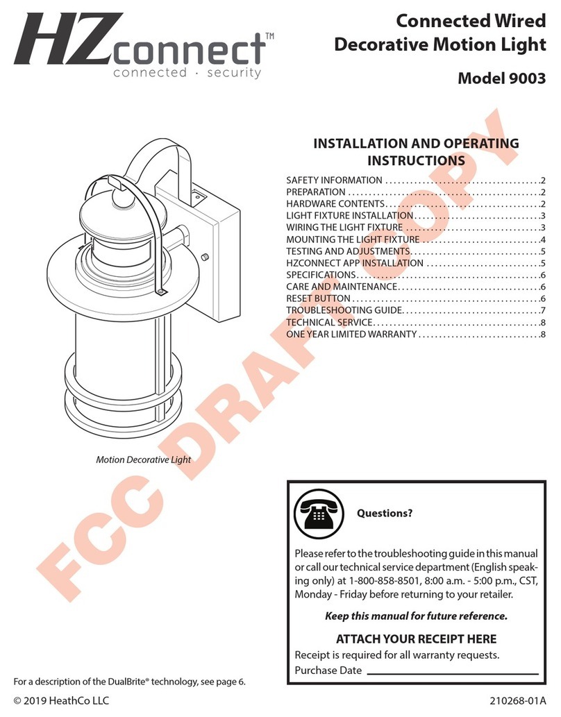 Heath HZconnect 9003 Installation and operating instructions