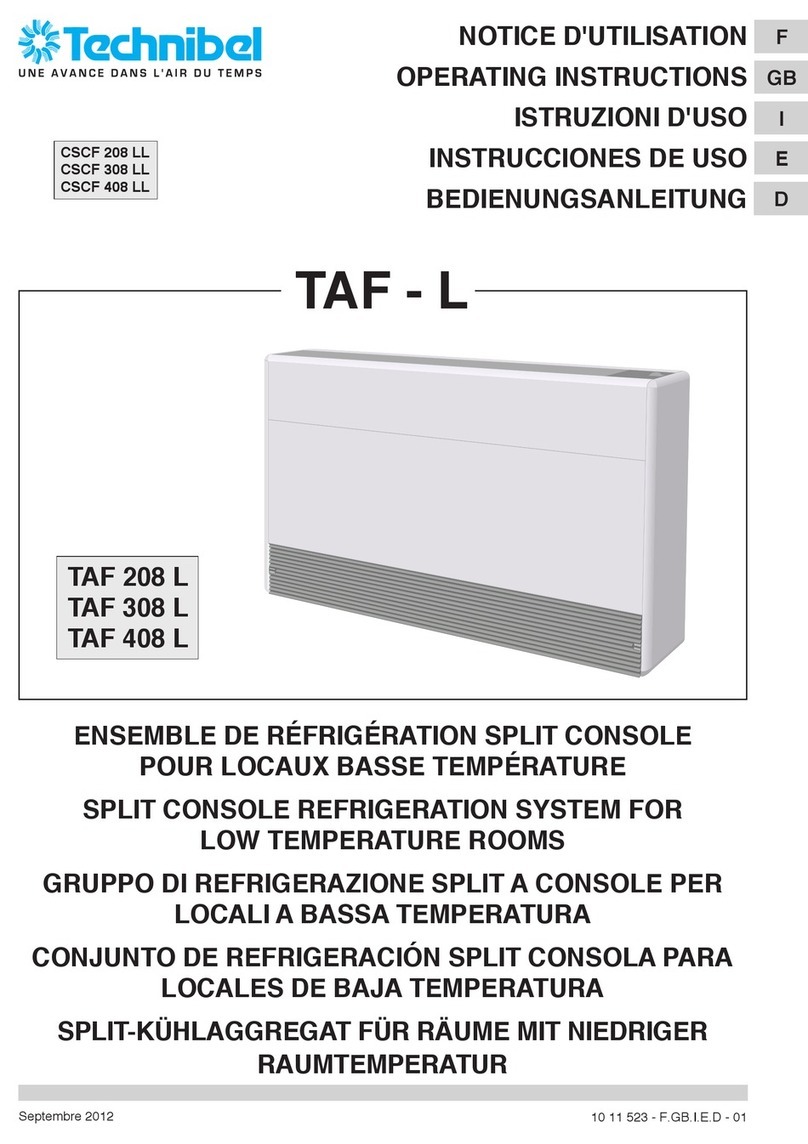 Technibel TAF-L Series operating instructions