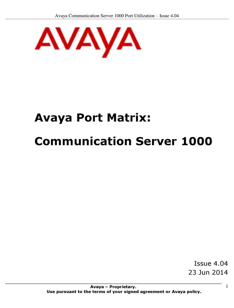 Avaya 1000 Series User manual
