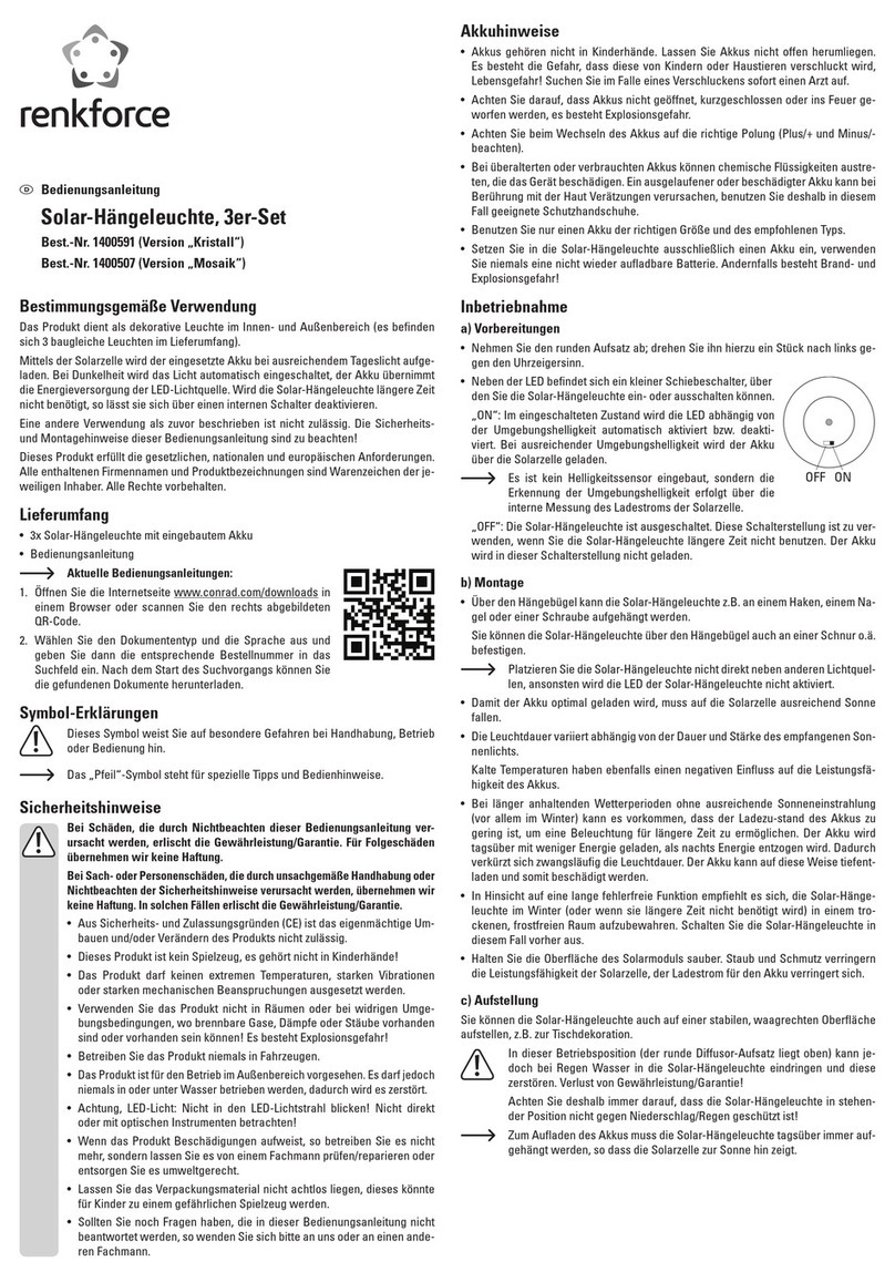 Renkforce Kristall operating instructions Renkforce Kristall operating instructions