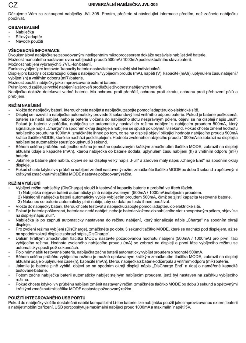 Avacom JVL-305 manual