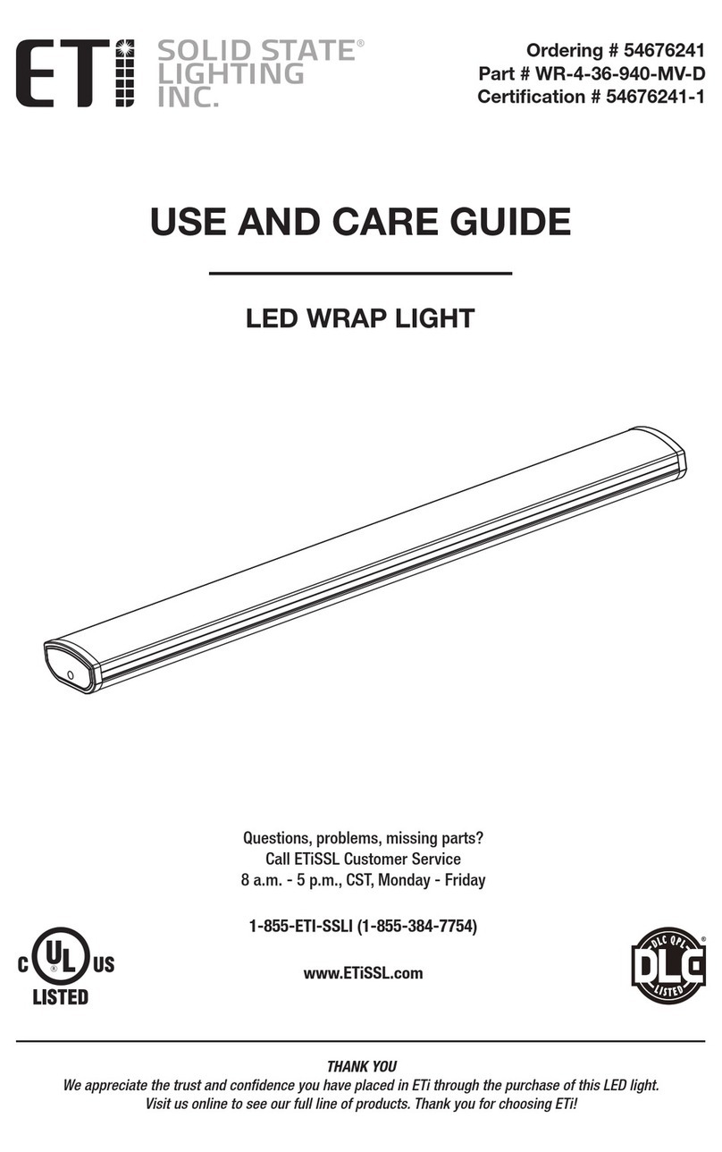 ETI WR-4-36-940-MV-D Use and care guide