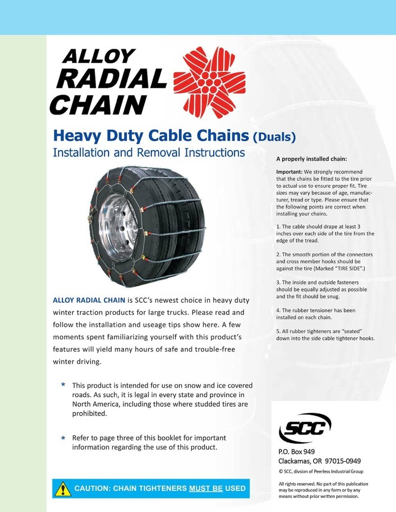SCC Alloy Radial Chain Installation and Removal Instructions