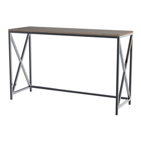 convenience concepts Belaire Console Table 132201 Assembly instructions