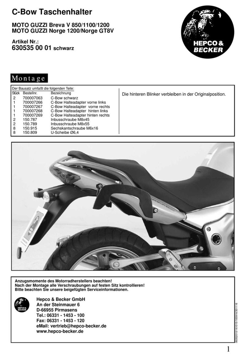 hepco & becker 630535 00 01 Installation guide hepco & becker 630535 00 01 Installation guide
