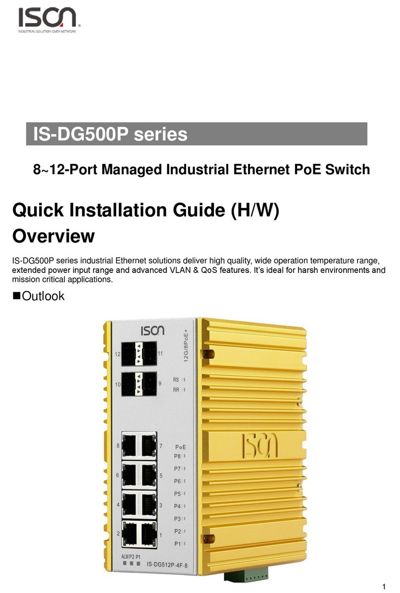 ISON IS-DG500P Series User manual