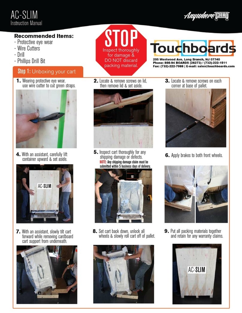 Anywhere Cart AC-SLIM instruction manual Anywhere Cart AC-SLIM instruction manual