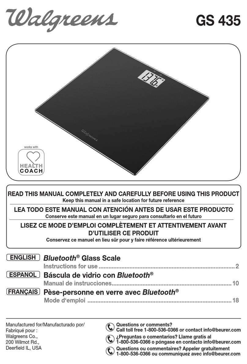 Walgreens GS 435 Instructions for use
