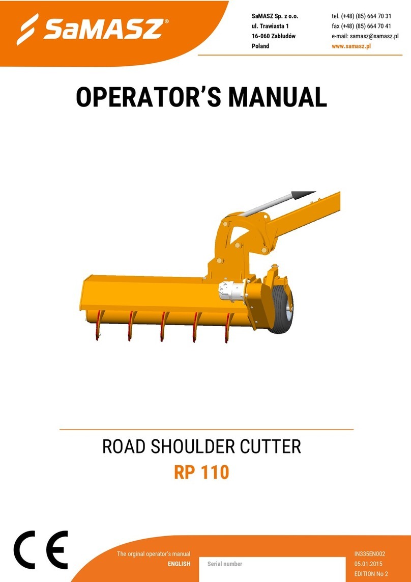 SaMASZ RP 110 Operator's manual