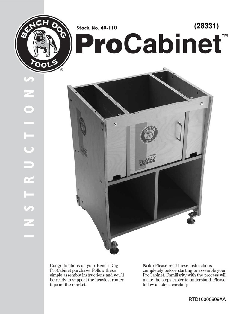 Bench Dog Tools ProCabinet 40-110 instructions Bench Dog Tools ProCabinet 40-110 instructions