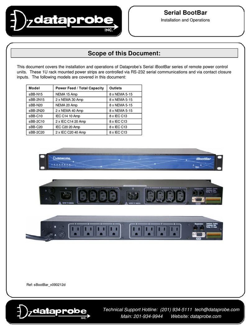 Dataprobe sBB-N15 Owner's manual